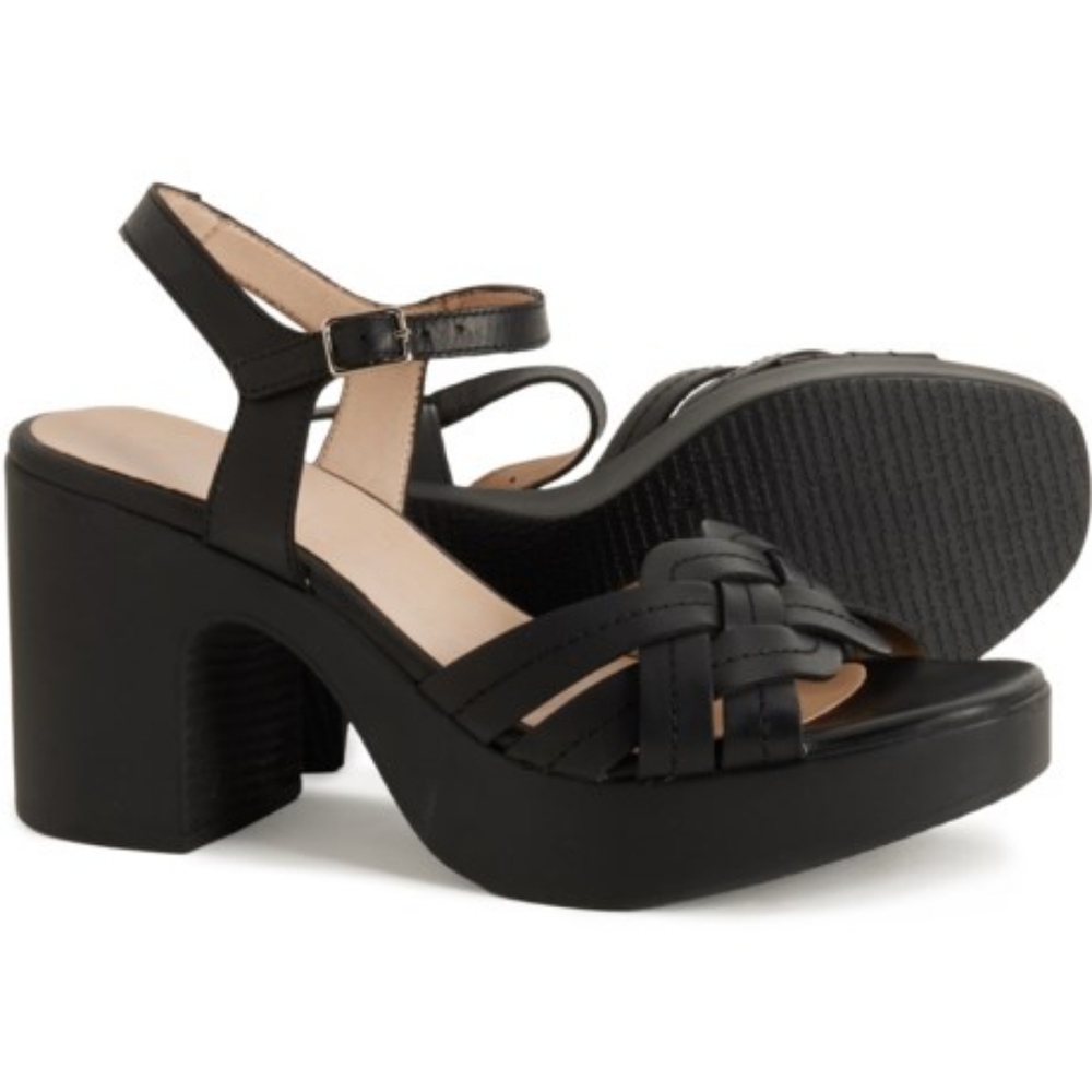 WONDERS | Block Heel Leather Sandals